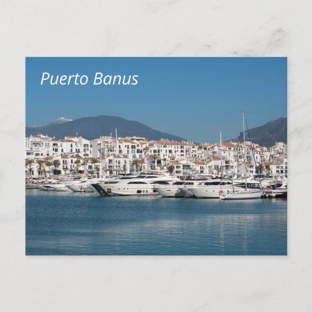 Puerto Banus Marina Postkarte (Vorderseite)