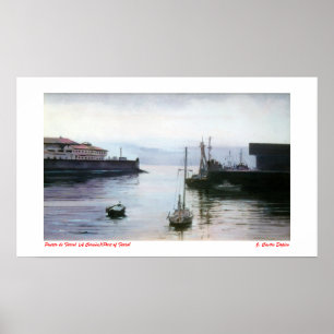 Puerto de Ferrol (A Coruña)/Hafen von Ferrol Poster