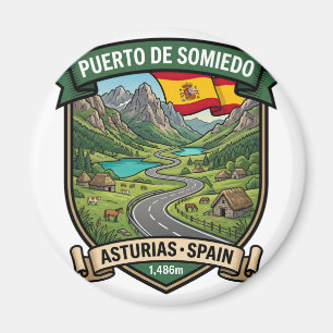 Puerto de Somiedo Asturias Panoramastraße Magnet