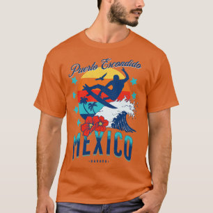 Puerto Escondido Oaxaca Mexiko Big Wave Surfing T-Shirt
