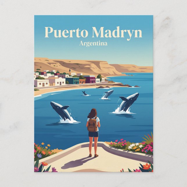 Puerto Madryn Argentinien Postkarte (Vorderseite)
