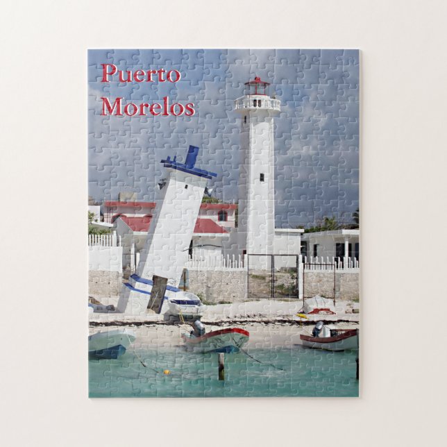 Puerto Morelos Leuchtturm (Vertikal)
