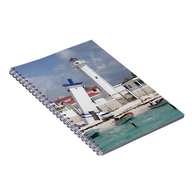Puerto Morelos Leuchtturm Notizblock (Rechte Seite)