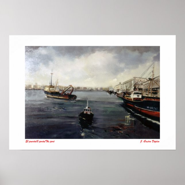 puerto/O trage ich/The port Poster (Vorne)