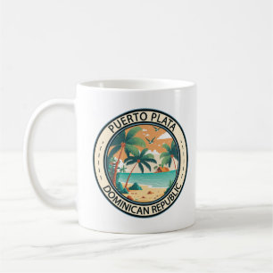 Puerto Plata Dominikanische Republik Hut Abzeichen Kaffeetasse