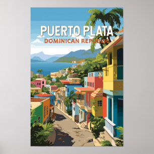 Puerto Plata Dominikanische Republik Reise Kunst V Poster