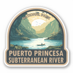 Puerto Princesa Unterirdischer Fluss Nationalpark Aufkleber