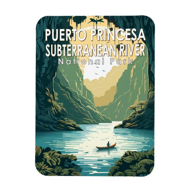 Puerto Princesa Unterirdischer Fluss Nationalpark Magnet (Vertikal)