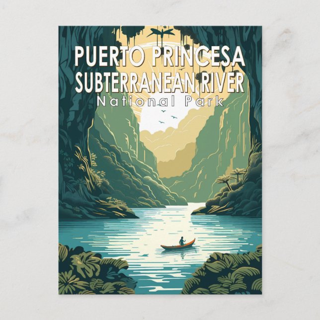 Puerto Princesa Unterirdischer Fluss Nationalpark Postkarte (Vorderseite)