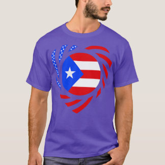 Puerto-Rican American Multinational Patriot Flag H T-Shirt