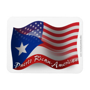 Puerto Rican-Amerikanische wellenartig bewegende Magnet