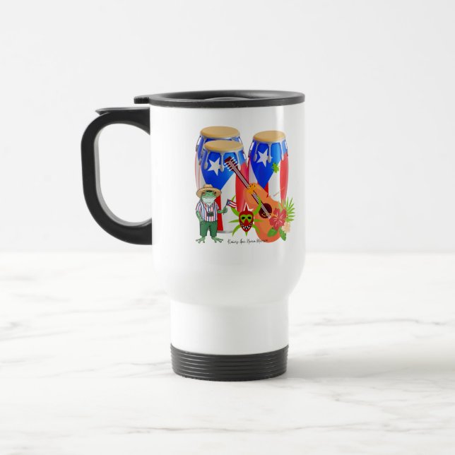 Puerto Rican Cultural On-the-Go Cup Reisebecher (Links)