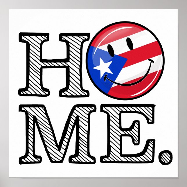 Puerto Rican Flag House Warmer Poster (Vorne)