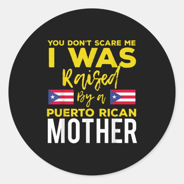 Puerto Rican Joke Quote Puerto Rico Pride  Runder Aufkleber (Vorderseite)