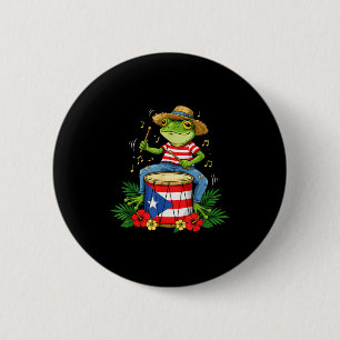 Puerto-ricanische Flagge Coqui-Frosch Puerto Rico Button