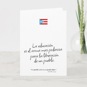 Puerto-ricanische Gratulationskarte – Boricua-Gruß Karte