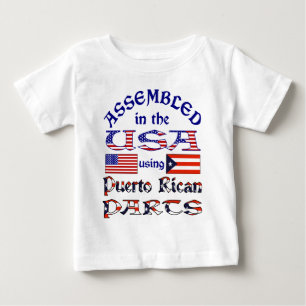 Puerto-ricanische Teile Vorderseite Baby T-shirt