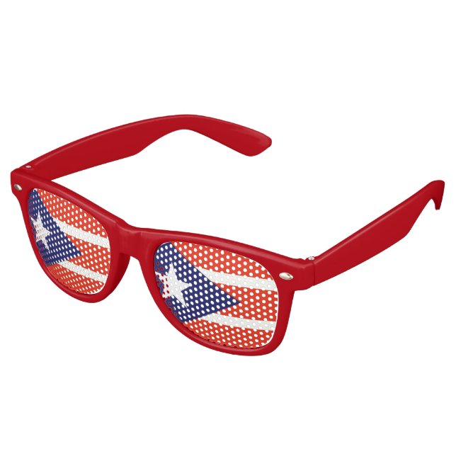 Puerto ricanischer Feiertag Sonnenbrille (Schrägansicht)