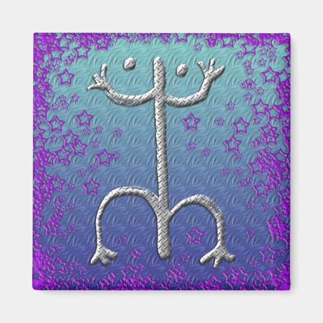 Puerto-Ricanischer Koki-Petroglyphmagnet Magnet (Vorne)