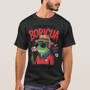 Puerto-ricanischer Papa-Idee für Männer Pap Boricu T-Shirt