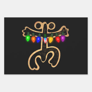 Puerto-ricanisches Coquí-Taíno-Weihnachtsfest Geschenkpapier Set
