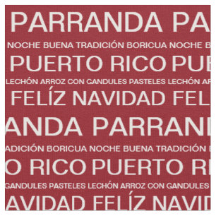 Puerto-ricanisches Weihnachten Rot Stoff