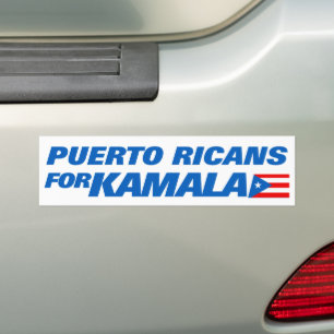 Puerto Ricans für Kamala Harris 2024 Autoaufkleber
