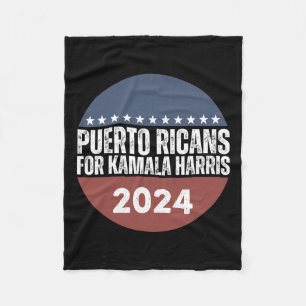 Puerto Ricans für Kamala Harris 2024 Fleecedecke