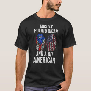 Puerto Rico, aber ein wenig amerikanisch Puerto Ri T-Shirt