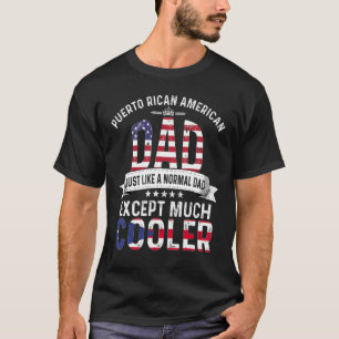 Puerto Rico Amerikanischer Vater Vathers Day Kuba T-Shirt