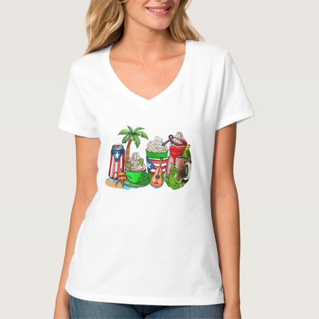 Puerto-Rico-Aromen T-Shirt (Vorderseite)