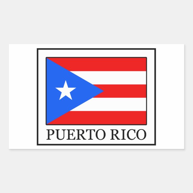 Puerto Rico Aufkleber (Vorderseite)