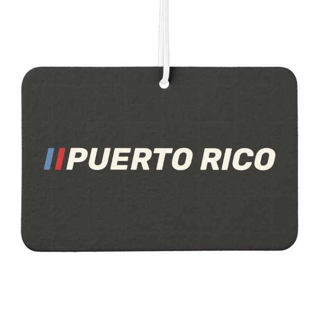 Puerto Rico Autolufterfrischer (Vorderseite)