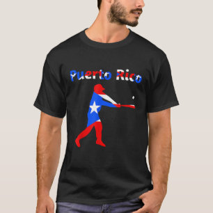 Puerto Rico Baseball Shirt Baseball Flag Puerto Ri