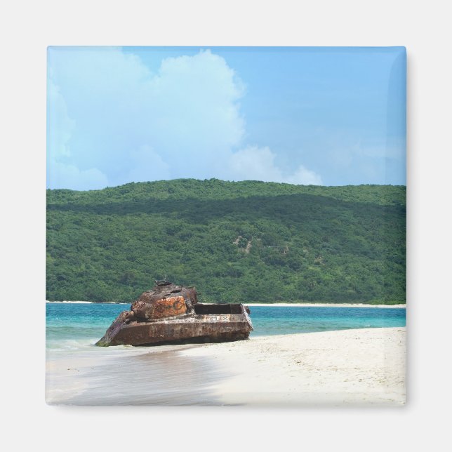 Puerto Rico Beach Tank Magnet (Vorne)