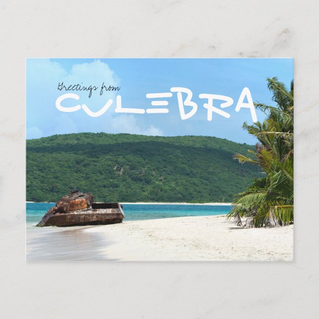 Puerto Rico Beach Tank Postkarte (Vorderseite)