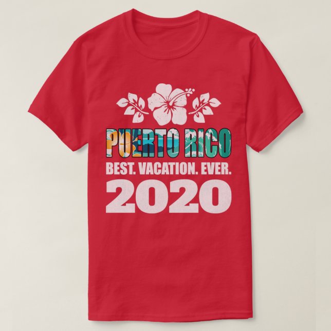 Puerto Rico Bester Urlaub 2020 Souvenir Geschenk T-Shirt (Design vorne)