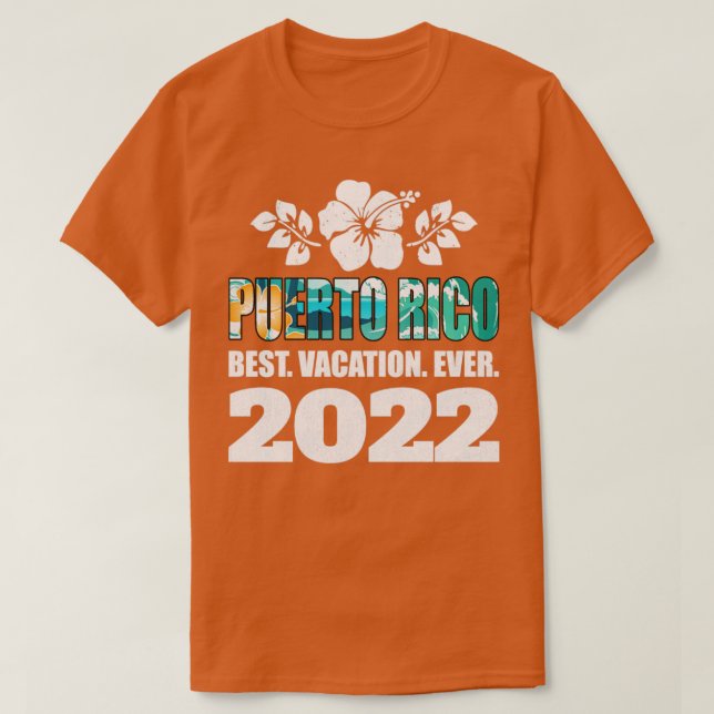 Puerto Rico Bester Urlaub 2022 Souvenir T-Shirt (Design vorne)