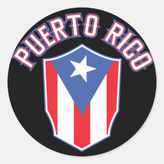 Puerto Rico Big und Bold Runder Aufkleber