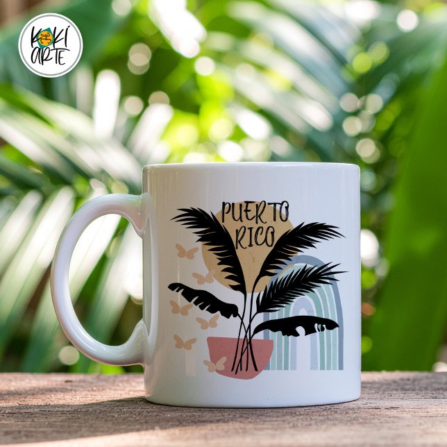 Puerto Rico BOHO Tropisch Kaffeetasse (Von Creator hochgeladen)