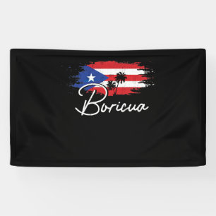 Puerto Rico Boricua puerto-ricanische Flagge Stolz Banner