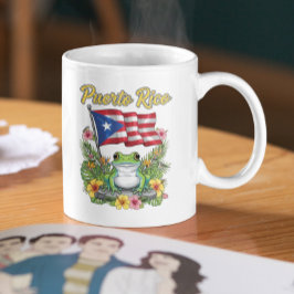 Puerto Rico Coquí Frog Boricua Pride Kaffeetasse