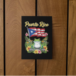 Puerto Rico Coquí Frog Boricua Pride Postkarte