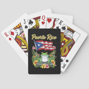 Puerto Rico Coquí Frog Boricua Pride Spielkarten