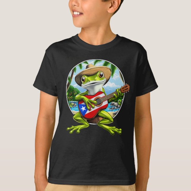 Puerto Rico Coqui Frog T-Shirt (Vorderseite)