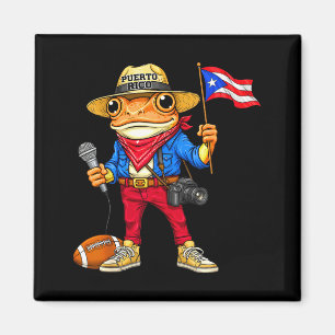 Puerto Rico Coqui Frosch Straßenmusik Fußball Magnet