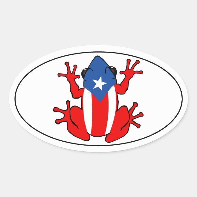 Puerto Rico - Coqui Sticker (Vorderseite)