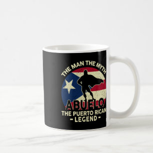 Puerto Rico Dad-Shirt für Männer Abuelo Mann Mytho Kaffeetasse