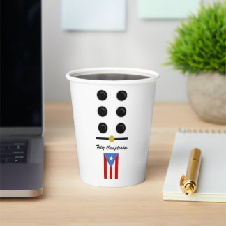 Puerto Rico Domino Pappbecher