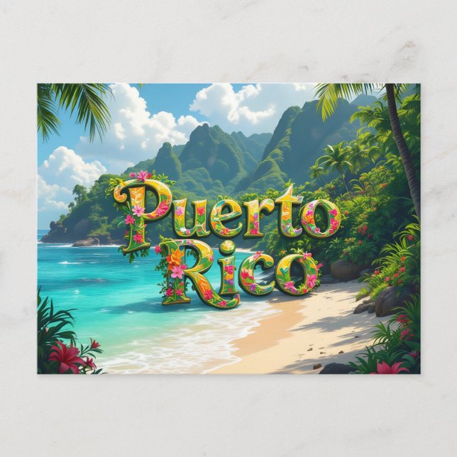 Puerto rico dreaming postkarte (Vorderseite)